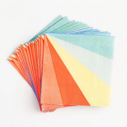 20 Color wheel servietter fra Meri Meri