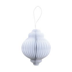 Hvid juleornament fra Delight Department