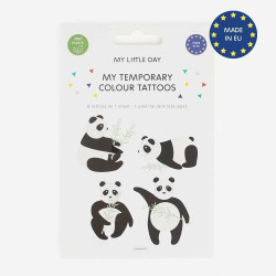 Panda tatoveringer fra Franske My Little Day