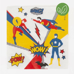 Superhero servietter til superhelte fødselsdag fra My Little Day