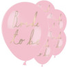 6 Bride to be lyserøde balloner fra Talking Tables