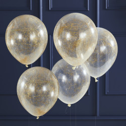 Balloner med "englehår" i guld fra GingerRay