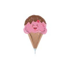 Vaffelis folie ballon til sommerfest og sprinkle party