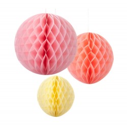 Pastel Honeycombs fra Talking Tables